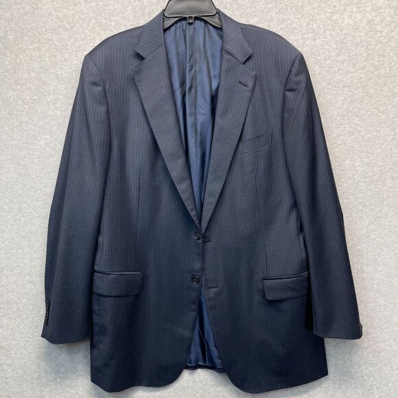 Ermenegildo Zegna Blazer Mens 56L Wool Jacket Blue Italy Suit Jacket Sport Coat